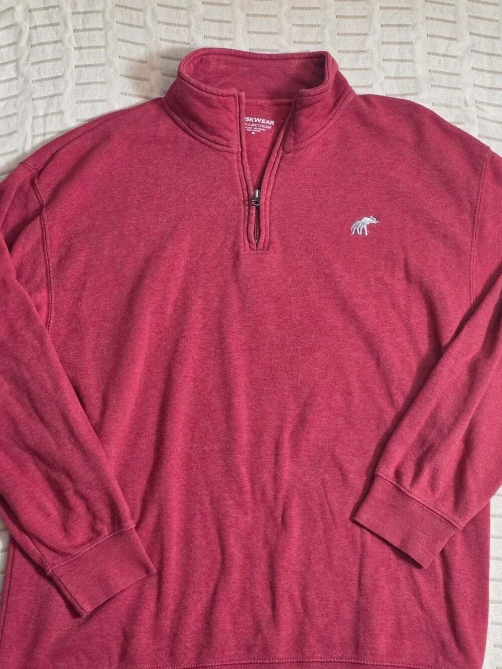 Tuskwear Collection Alabama Crimson Tide Quarter Zip Size XL Red